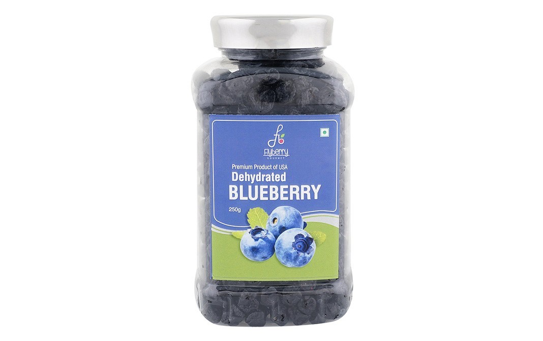 Flyberry Gourmet Dehydrated Blueberry    Plastic Jar  250 grams